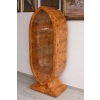 Owalna Witryna Art Deco - Gablotka Serwantka - Salon Gabinet - Gablota