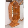 Owalna Witryna Art Deco - Gablotka Serwantka - Salon Gabinet - Gablota