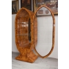 Owalna Witryna Art Deco - Gablotka Serwantka - Salon Gabinet - Gablota
