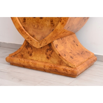 Owalna Witryna Art Deco - Gablotka Serwantka - Salon Gabinet - Gablota