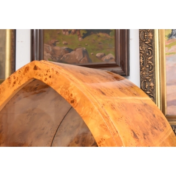 Owalna Witryna Art Deco - Gablotka Serwantka - Salon Gabinet - Gablota