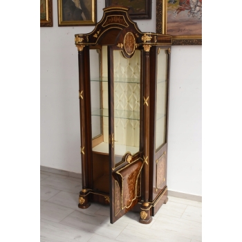 Witryna Francuska Styl Empire - Gablotka Serwantka Regał - Salon Zdobienia