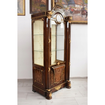 Witryna Francuska Styl Empire - Gablotka Serwantka Regał - Salon Zdobienia