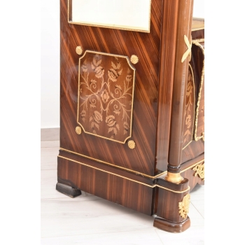 Witryna Francuska Styl Empire - Gablotka Serwantka Regał - Salon Zdobienia