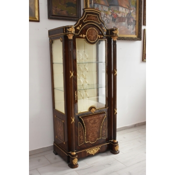 Witryna Francuska Styl Empire - Gablotka Serwantka Regał - Salon Zdobienia