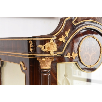 Witryna Francuska Styl Empire - Gablotka Serwantka Regał - Salon Zdobienia