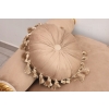 Złota Pałacowa Sofa Kanapa - Leżanka Szezlong - Drewno Welur - Styl Barok