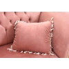 Czerwona Pałacowa Sofa Kanapa - Leżanka Szezlong - Drewno Welur Styl Barok