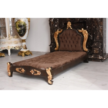 Francuskie Legowisko Dla Psa - Kanapa Sofa Dla Zwierząt - Styl Barok Drewno