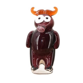 Szkło Murano Style - Nowoczesny Byk Byczek Bull - Figura Rzeźba - Dekoracja