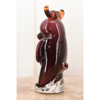 Szkło Murano Style - Nowoczesny Byk Byczek Bull - Figura Rzeźba - Dekoracja