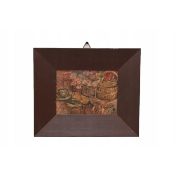 Jan Cybis - Martwa Natura - Kwiaty - Obraz Olejny Na Desce - Dekoracja