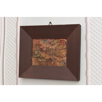 Jan Cybis - Martwa Natura - Kwiaty - Obraz Olejny Na Desce - Dekoracja