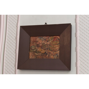 Jan Cybis - Martwa Natura - Kwiaty - Obraz Olejny Na Desce - Dekoracja