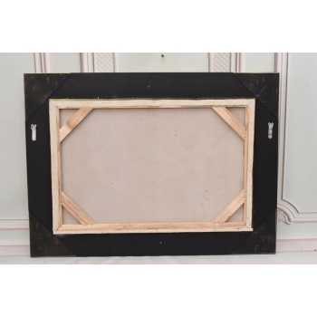 Obraz Olejny Na Płotnie - Kwiaty w Wazonie - Martwa Natura - Złota Rama