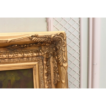 Fischend Amor – Dwa Amory Łowiące Strzały – Anioły Obraz Olejny Złota Rama