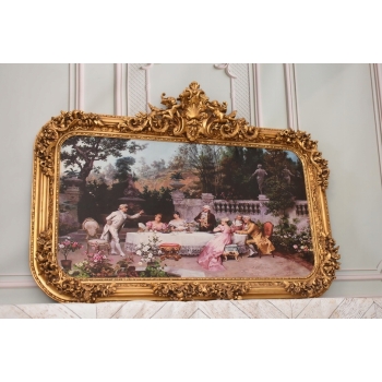 Obraz Francuski - Wieczerza Arystokracja - 103 x 142 cm - Secesyjna Rama