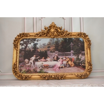 Obraz Francuski - Wieczerza Arystokracja - 103 x 142 cm - Secesyjna Rama