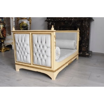 Glamour Legowisko Dla Psa - Kanapa Sofa Dla Zwierząt - Styl Barok Drewno