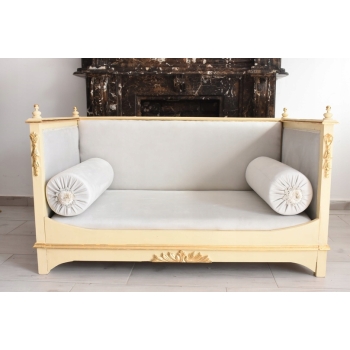Glamour Legowisko Dla Psa - Kanapa Sofa Dla Zwierząt - Styl Barok Drewno