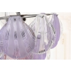 Włoski Żyrandol Murano - Różowe Fioletowe Muszle - Lampa Wisząca Do Salonu