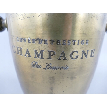 Francuski Cooler na Lod Alkohol - Chłodziarka na Wino Wódkę Stojak Mosiądz