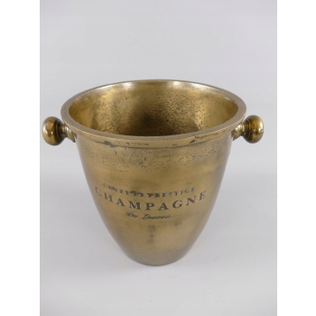 Francuski Cooler na Lod Alkohol - Chłodziarka na Wino Wódkę Stojak Mosiądz