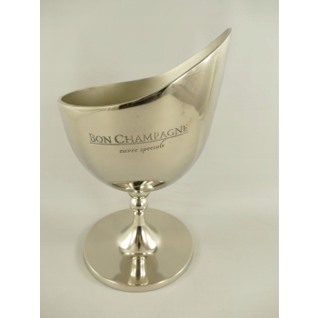 Srebrny Francuski Cooler na Lód Alkohol - Chłodziarka na Wino Wódkę Stojak