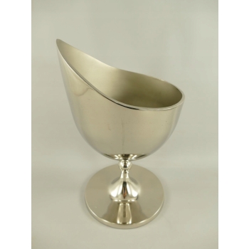 Srebrny Francuski Cooler na Lód Alkohol - Chłodziarka na Wino Wódkę Stojak