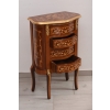 Francuska Komoda Intarsjowana Ludwik - Stolik Nocny - Stolik z Szufladami