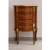 Francuska Komoda Intarsjowana Ludwik - Stolik Nocny - Stolik z Szufladami