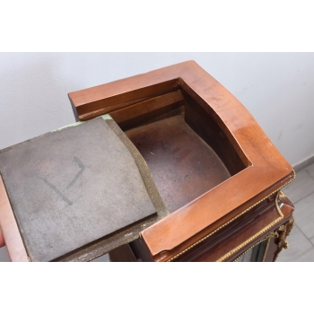 Drewniana Francuska Witryna Ludwik - Gablota Komoda Stolik - Marmur Okuta