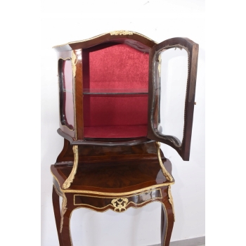 Stylowa Witryna w Stylu Barokowym - Gablota Serwantka Barek - Gięte Szkło