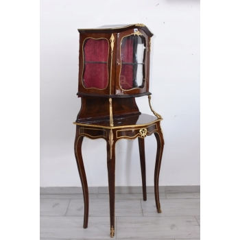 Stylowa Witryna w Stylu Barokowym - Gablota Serwantka Barek - Gięte Szkło