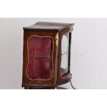 Stylowa Witryna w Stylu Barokowym - Gablota Serwantka Barek - Gięte Szkło