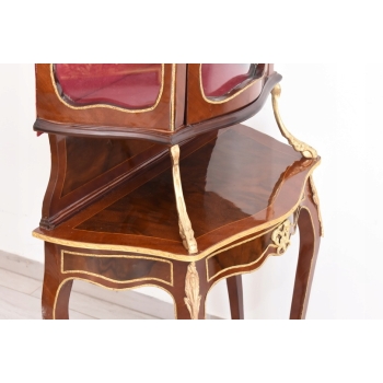 Stylowa Witryna w Stylu Barokowym - Gablota Serwantka Barek - Gięte Szkło