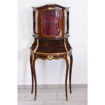 Stylowa Witryna w Stylu Barokowym - Gablota Serwantka Barek - Gięte Szkło