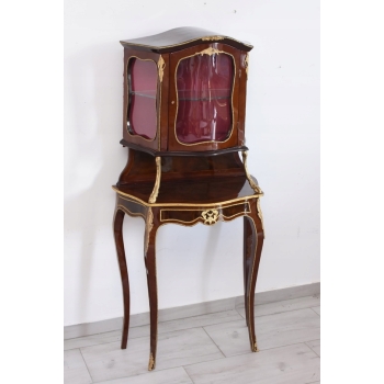 Stylowa Witryna w Stylu Barokowym - Gablota Serwantka Barek - Gięte Szkło