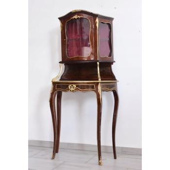 Stylowa Witryna w Stylu Barokowym - Gablota Serwantka Barek - Gięte Szkło