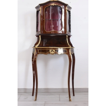 Stylowa Witryna w Stylu Barokowym - Gablota Serwantka Barek - Gięte Szkło