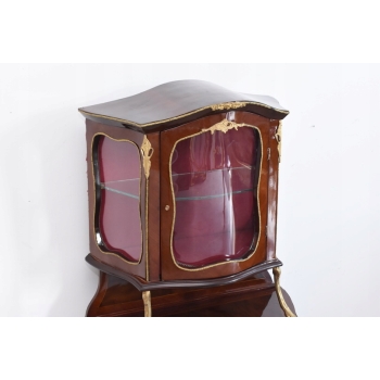 Stylowa Witryna w Stylu Barokowym - Gablota Serwantka Barek - Gięte Szkło