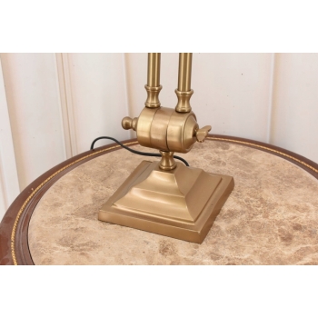 Aluminiowa Lampa Gabinetowa - Lampka Stołowa Biuro - Złota Retro Vintage