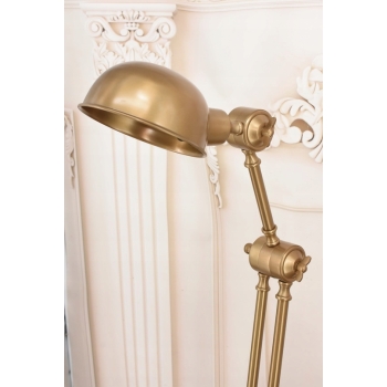 Aluminiowa Lampa Gabinetowa - Lampka Stołowa Biuro - Złota Retro Vintage