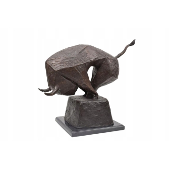Ogromny Byk z Brązu - Decoux Style - Kubizm - Figura Rzeźba z Brązu