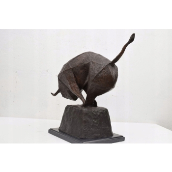 Ogromny Byk z Brązu - Decoux Style - Kubizm - Figura Rzeźba z Brązu