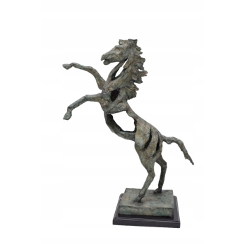 Abstracykjna Nowoczesna Rzeźba z Brązu - Dziki Koń - Figura