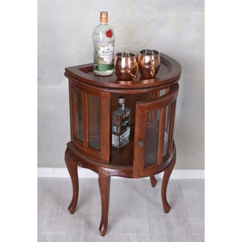 Drewniany Francuski Barek na Alkohol + Taca - Konsola Konsolka