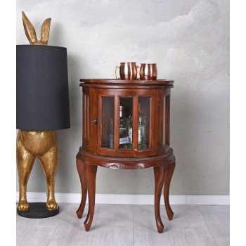 Drewniany Francuski Barek na Alkohol + Taca - Konsola Konsolka