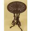 Ażurowy Ogrodowy Żeliwny Stolik Stół - Brązowy do Ogrodu
