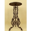 Ażurowy Ogrodowy Żeliwny Stolik Stół - Brązowy do Ogrodu